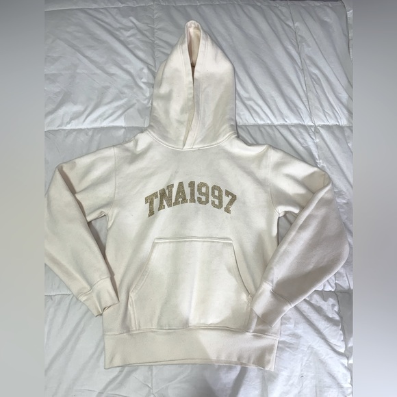 Cream TNA Logo Pullover Hoodie - Picture 2 of 7